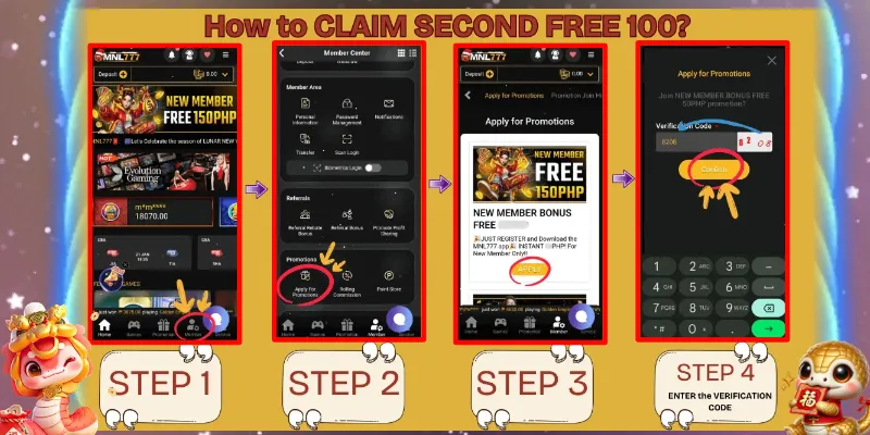 How to Claim Register Free 100 Bonus